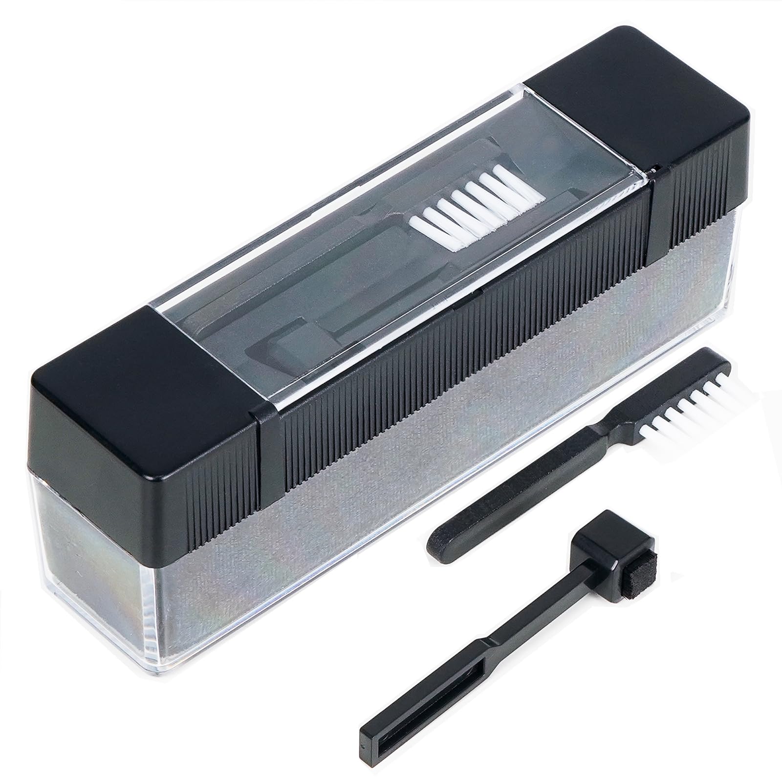 Vinyl Record Cleaning Kit - 3-in-1 Turntable Records Cleaner with Soft Anti-Static Velvet Brush & Stylus Cleaner | Perfect for Vinyl Enthusiasts & DJs to Maintain Record Collection & Improve Sound Quality