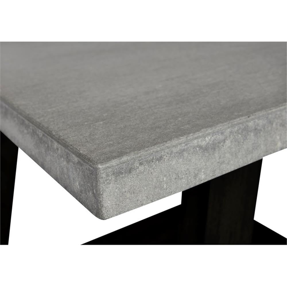 Progressive Furniture Jackson II End Table - Concrete Gray & Black Finish - Modern Side Table for Living Room, Bedroom, or Office
