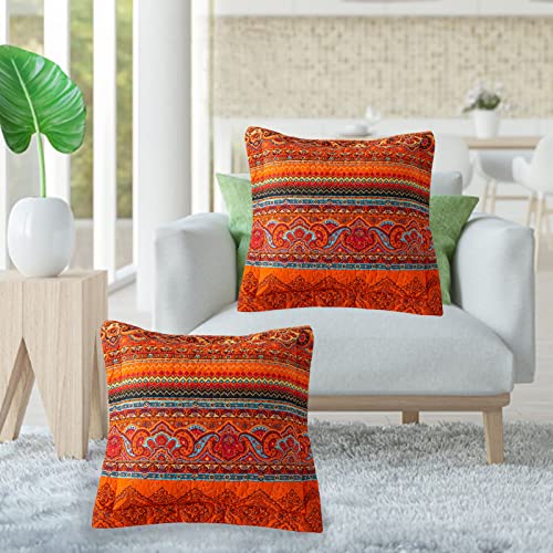 Red Striped Jacquard Pattern
