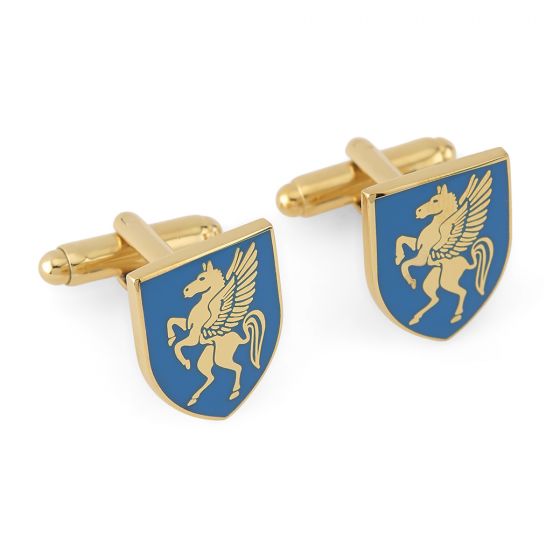Elegant Inner Temple Shield T Bar Cufflinks for Men - Sterling Silver Dress Shirt Accessories for Weddings, Business & Formal Occasions