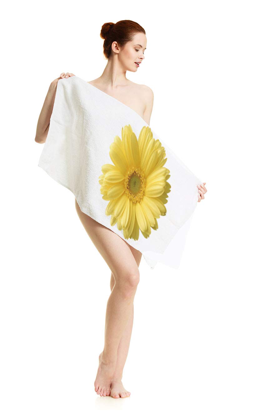 oFloral Sunflower Hand Towels - Soft, Comfortable & Super Absorbent Bath & Kitchen Towels (15x30 Inches) - Perfect for Bathroom, Kitchen, Spa, Gym & Yoga
