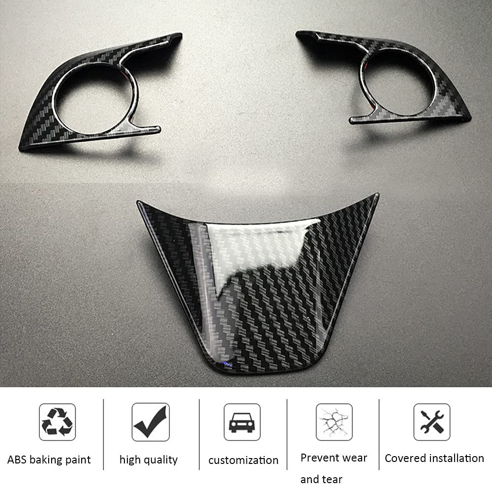 Premium Steering Wheel Trim Cover for Toyota Camry LE/SE/XLE/XSE 2018-2024 - Black Interior Accessory | Enhances Grip & Style for Comfortable Driving