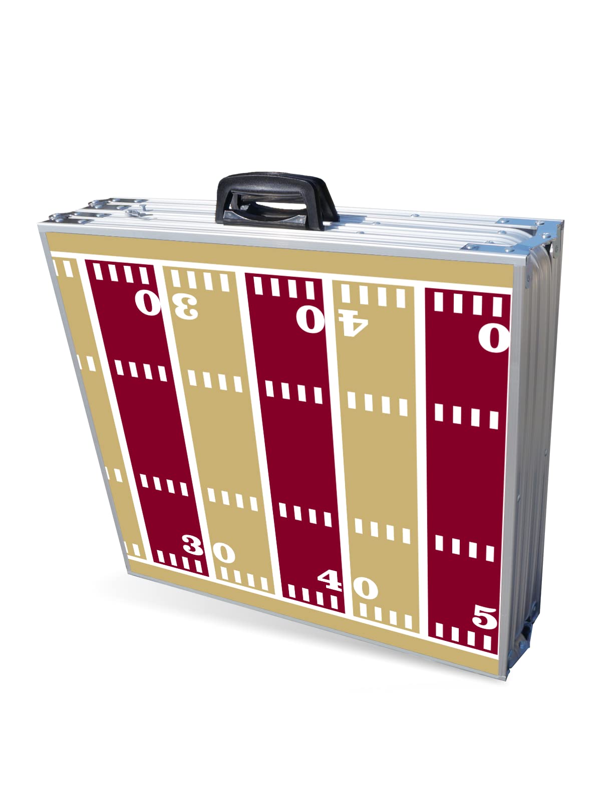 8-Foot Folding Portable Beer Pong Table with LED Lights & Cup Holders - SF Football Field Design for Parties, Tailgates & Outdoor Games - Choose Your Model