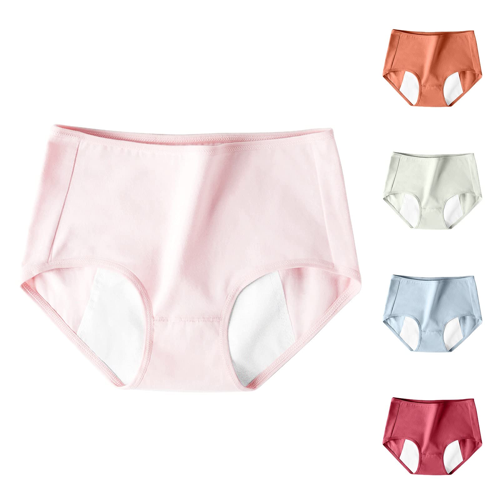 Sexy High Waist Women's Underwear - Breathable Cotton Panties for Comfort & Support - Perfect for Daily Wear, Workout & Period Use