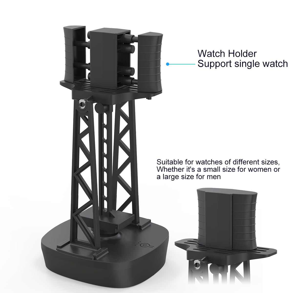 Automatic Watch Winder for Single Watch - Adjustable Speed & Timer Shutdown, Self Winding Turner with Quiet Rotation - Perfect for Watch Collectors & Travel Storage