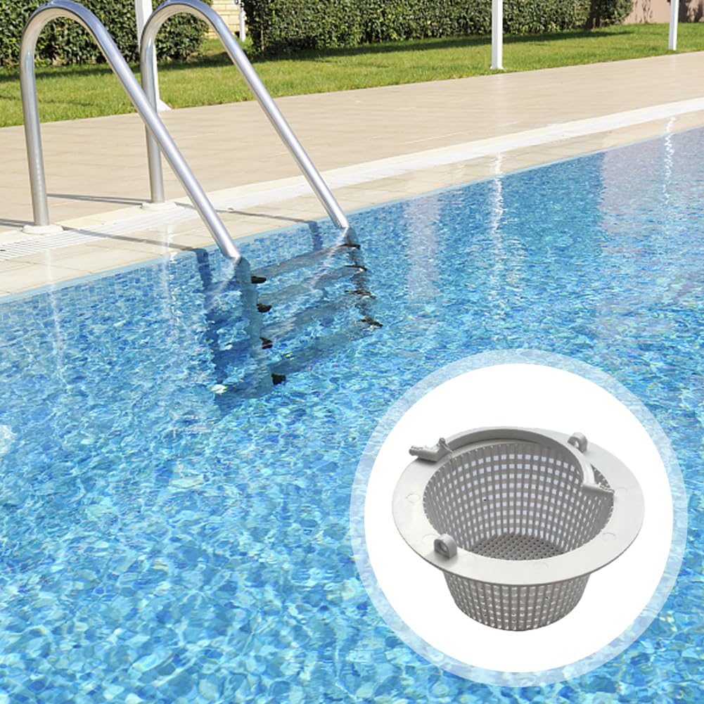 CALIDAKA Pool Skimmer Basket Replacement - Universal Fit for Most Above Ground Pool Wall Skimmers - Durable Swimming Pool Supplies with Handle (Random Color) - Perfect for Easy Pool Maintenance and Debris Removal