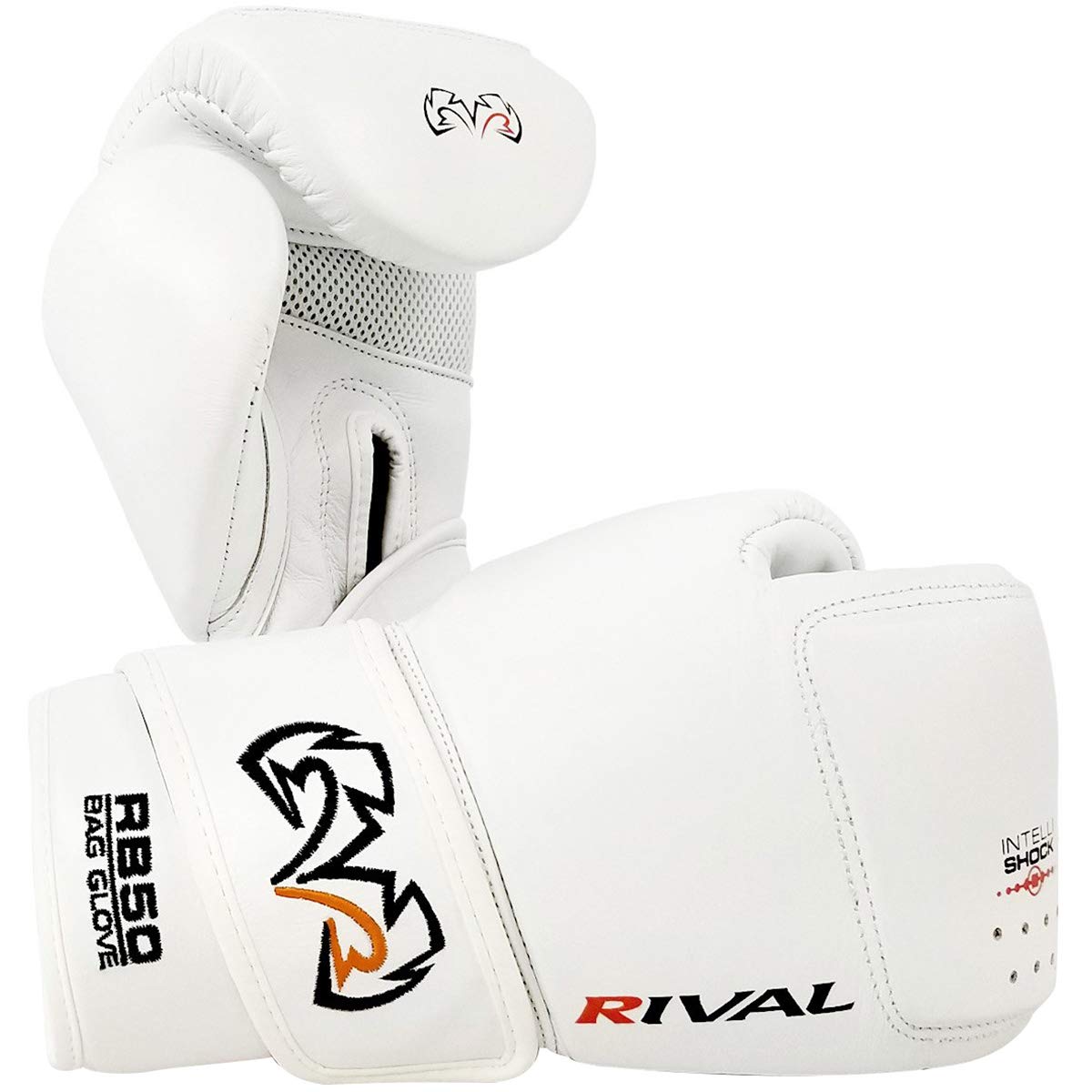 RIVAL Boxing RB50 Intelli-Shock Compact Bag Gloves with Hook & Loop Closure - Soft Inner Lining & Multi-Layered Foam Padding for Training, Sparring & Fitness Workouts - Perfect for Boxing, MMA & Home Gym Use