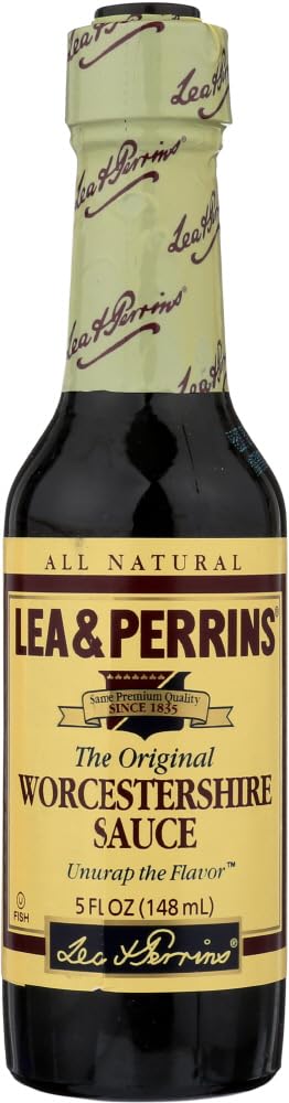 Lea & Perrins Worcestershire Sauce, 5-Ounce Glass Bottles (Pack of 24) - Perfect for Steaks, Marinades & Cocktails
