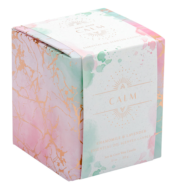Calming Lavender Scented Candle - 11 oz Soy Wax Aromatherapy Candle for Relaxation, Stress Relief & Home Decor | Perfect for Bedroom, Bathroom & Meditation Spaces