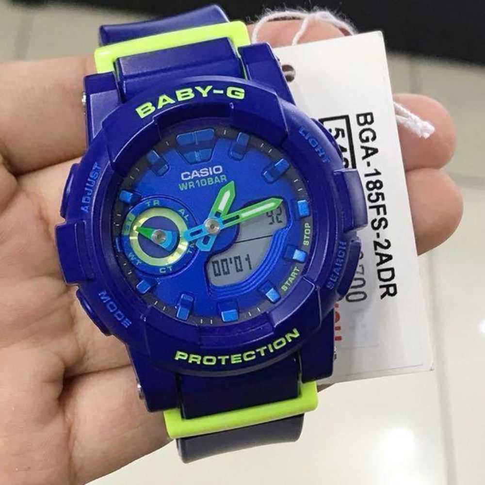 CASIO BABY-G BGA-185FS-2ADR Women's Digital Sport Watch with Shock Resistance & LED Light - Perfect for Running, Swimming & Outdoor Activities