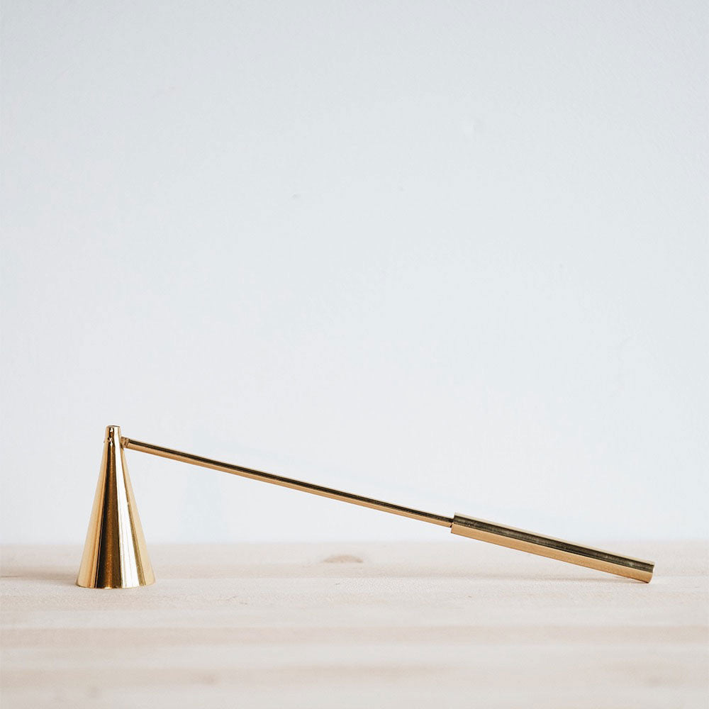 Premium Brass Candle Snuffer - Elegant Candle Extinguisher for Home Decor, Church, and Romantic Dinners - Perfect for Wax Candles, Tapers, and Pillars
