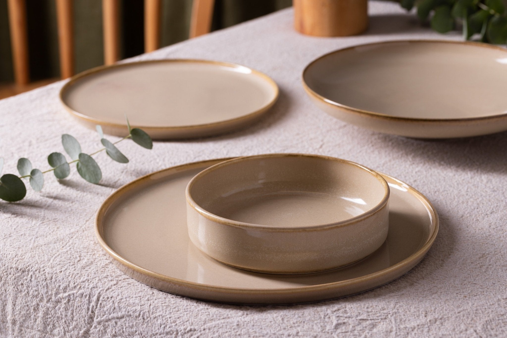 Sand Hygge Oval Serving Plate 34cm - Elegant Dinnerware for Entertaining, Holiday Meals & Special Occasions
