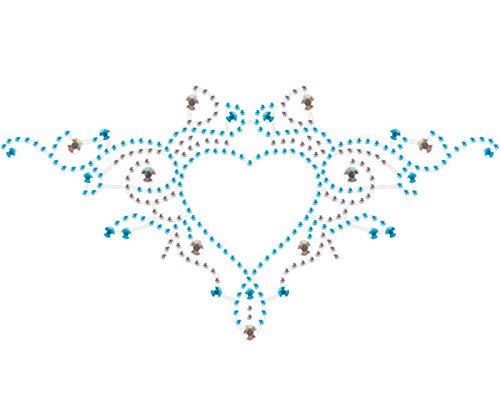 Blue Flaming Heart Body Crystals - Natural Healing Stones for Chakra Balancing & Meditation | Perfect for Yoga, Reiki, and Spiritual Wellness