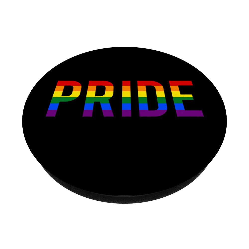 LGBTQ+ Pride Rainbow Flag PopSockets Swappable Phone Grip - Support Equality with Durable Phone Stand & Sticker for iPhone, Samsung, Tablets - Perfect for Pride Parades, LGBTQ Events & Daily Use