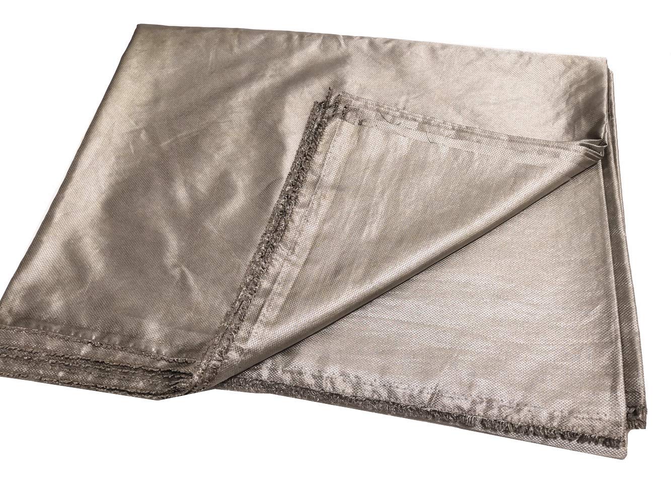 EMF/RFID/EMI/RF Blocking Fabric - Nano Silver Fiber Shielding Material (80x59 inches) | Washable, Soft & Body-Safe | Ideal for Radiation Protection, Privacy Curtains, Wallet Linings & Smartphone Shielding