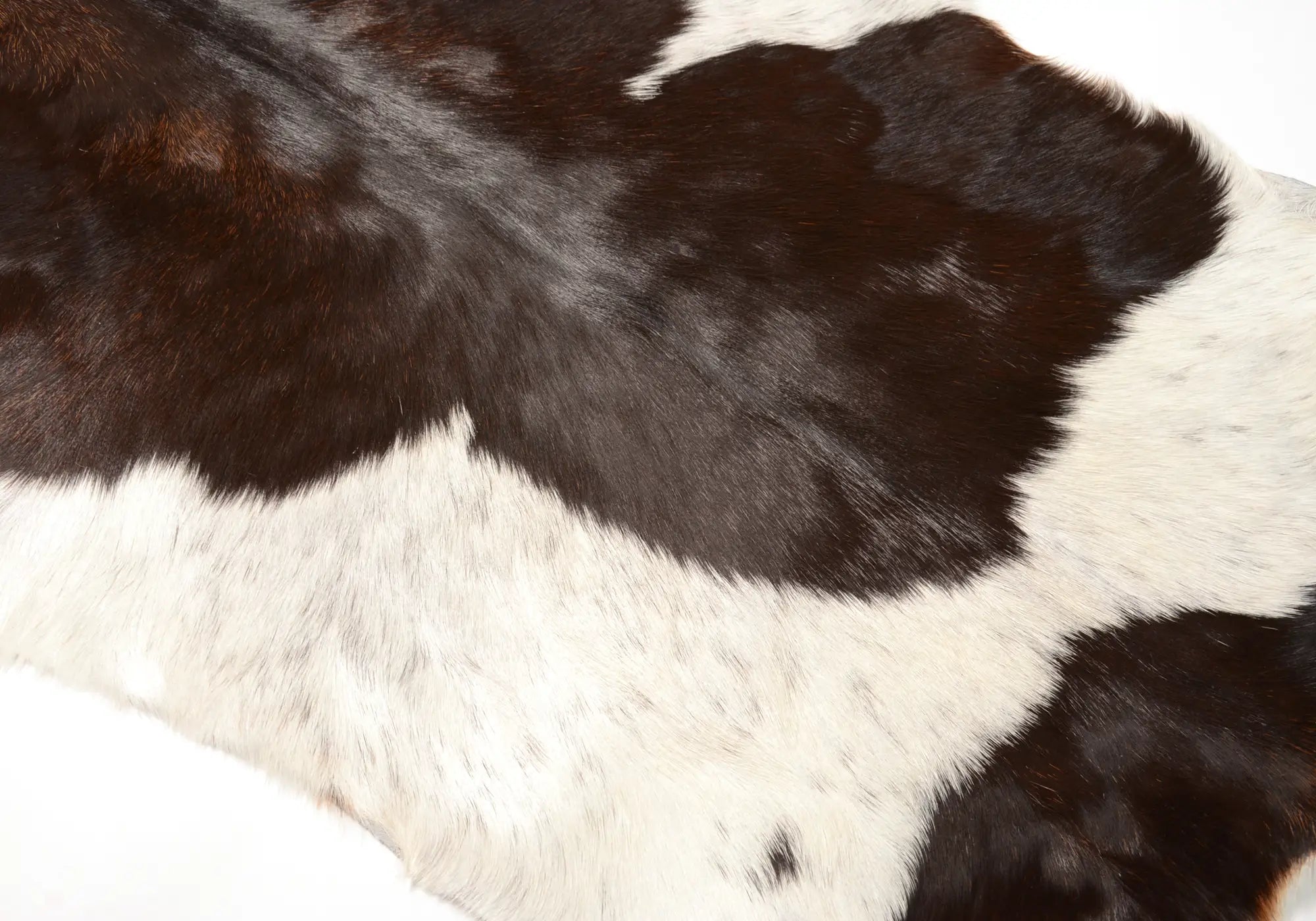 Premium Natural Goat Skin Leather - Dark Chocolate & White Color | Handmade Leather Craft for Wallets, Bags & Accessories | Durable & Luxurious Material for DIY Projects & Fashion Design