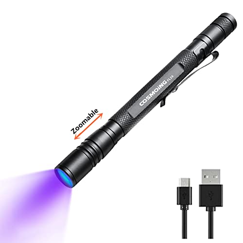 1 pcs-Rechargeable UV Flashlight