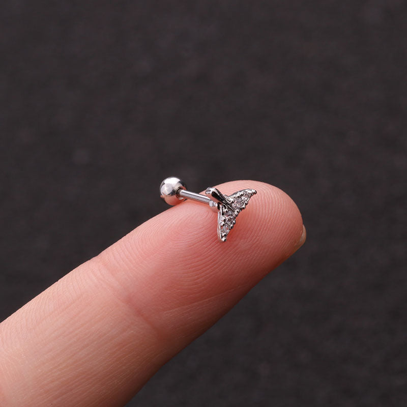 20G Heart Helix Stud Earrings for Upper Lobe Piercing - Hypoallergenic Surgical Steel Cartilage Jewelry - Perfect for Daily Wear, Parties & Gifts | HSPJ1937