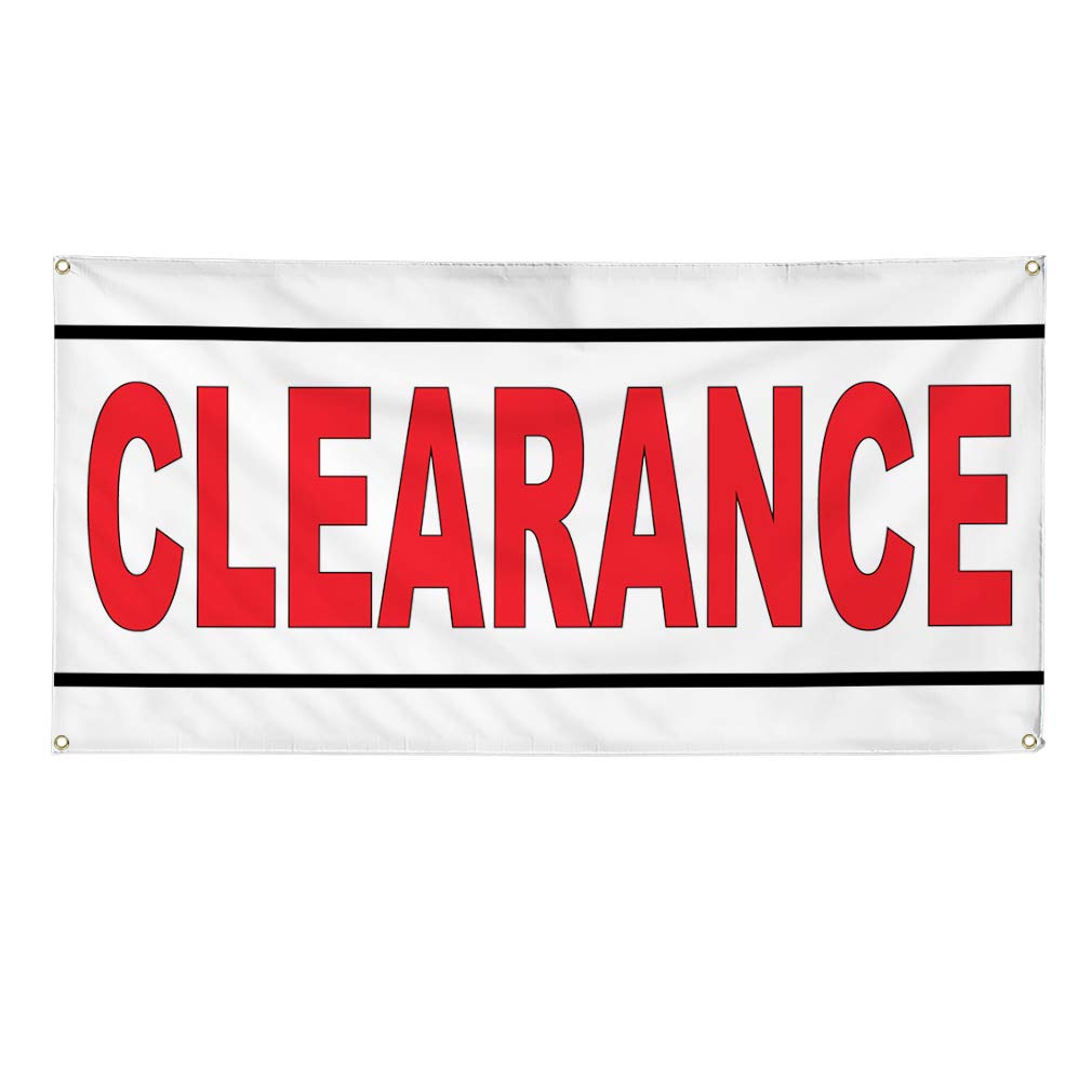 Vinyl Banner - 48x96 Inches, 8 Grommets, Weatherproof & Durable for Outdoor Business Signs, Yard Sale, Industrial Use - Multiple Sizes Available (Clearance Sale) - Perfect for Advertising, Events, Construction Sites & More