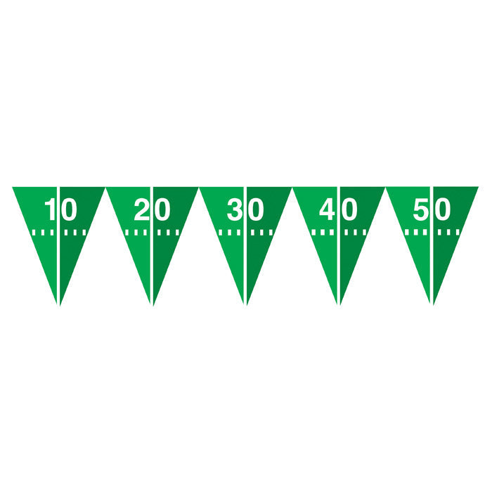 12-Piece Bulk Football Field Flag Banners - Durable Team Spirit Decor for Stadiums, Tailgating & Game Day Parties