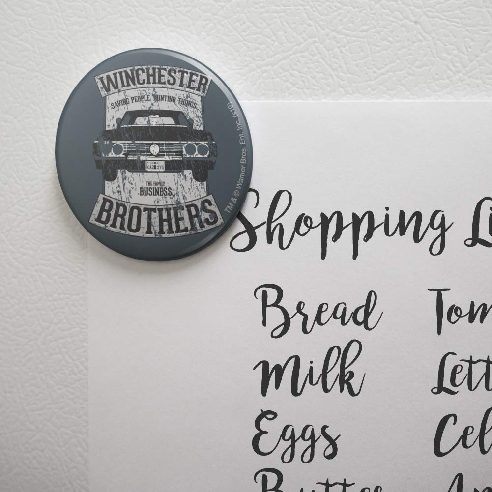 Supernatural Brother's Impala Car Fridge Magnet - Cool Kitchen & Office Decor for Fans - Perfect for Refrigerators, Lockers, and Metal Surfaces