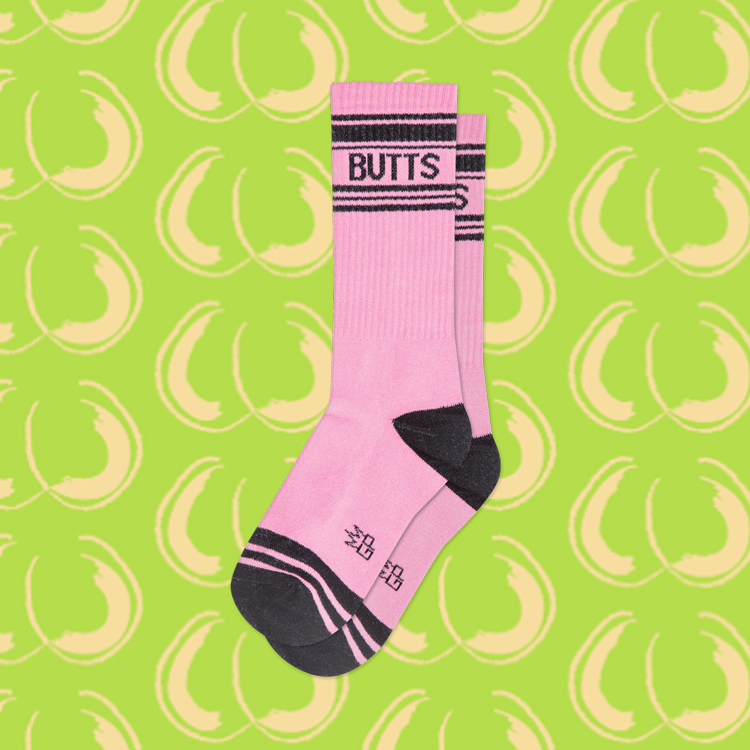 High-Quality Butts Gym Socks for Men & Women - Moisture-Wicking Athletic Socks for Running, Workout & Sports - Comfortable Non-Slip Performance Socks for Gym, Fitness & Daily Wear