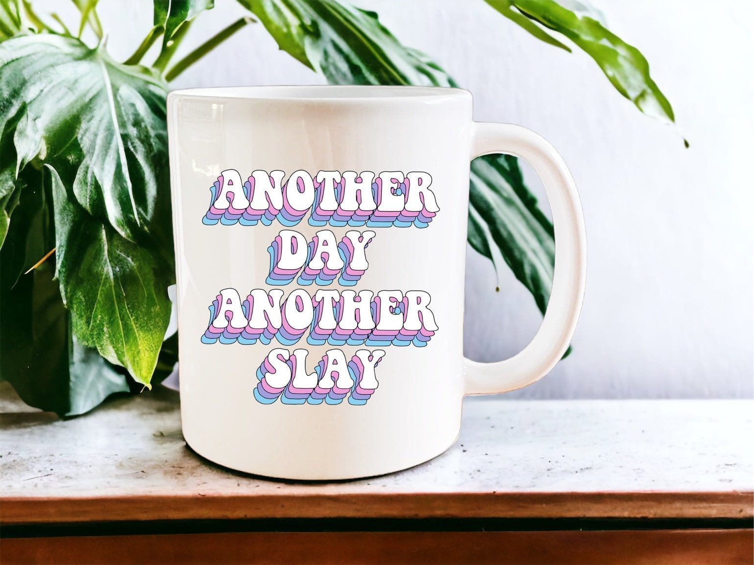 Another Day Another Slay Quote Mug - Inspirational Coffee Cup for Women, Funny Motivational Gift - Perfect for Office, Home & Gifts