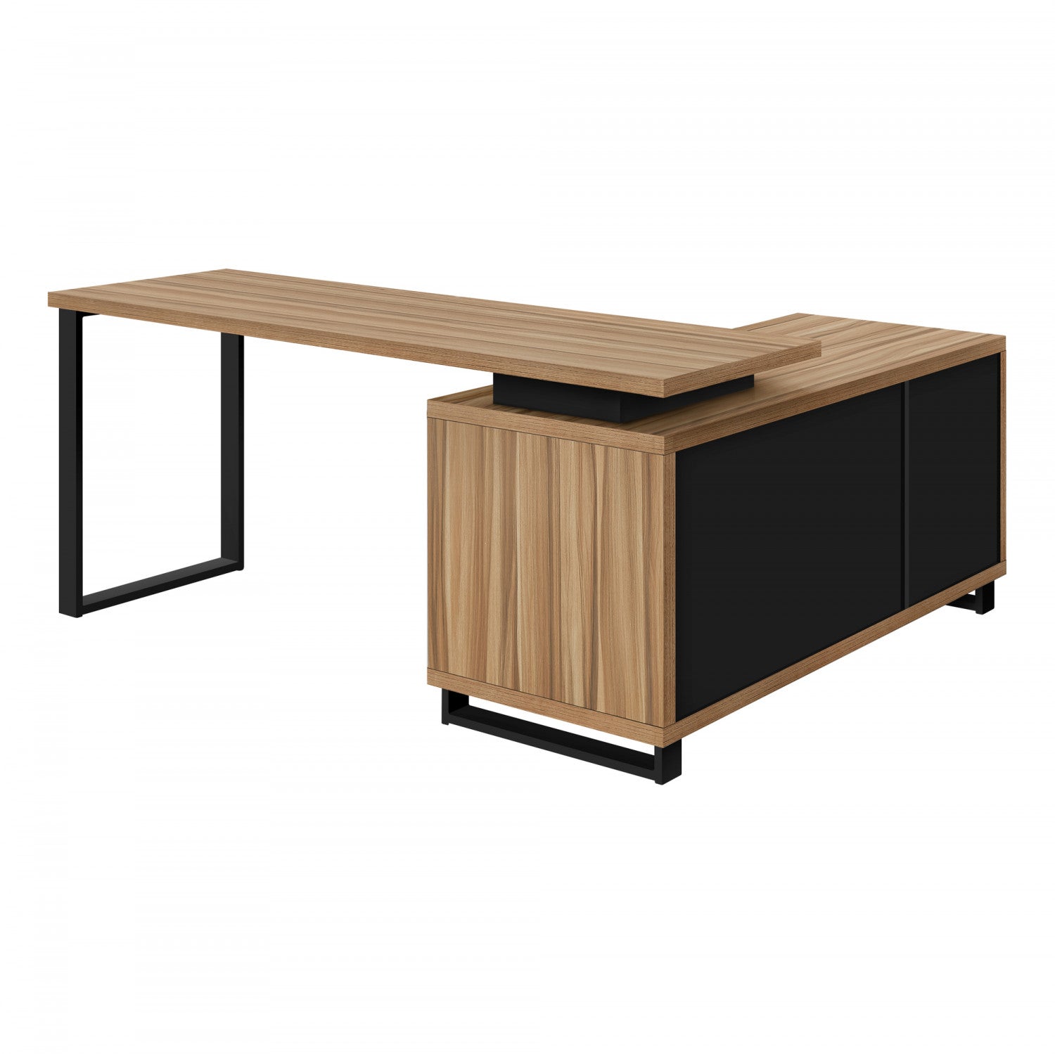 Premium Runo Desk in Light Brown - Modern Home Office & Study Desk for Small Spaces - Perfect for Remote Work, Online Classes & Crafting