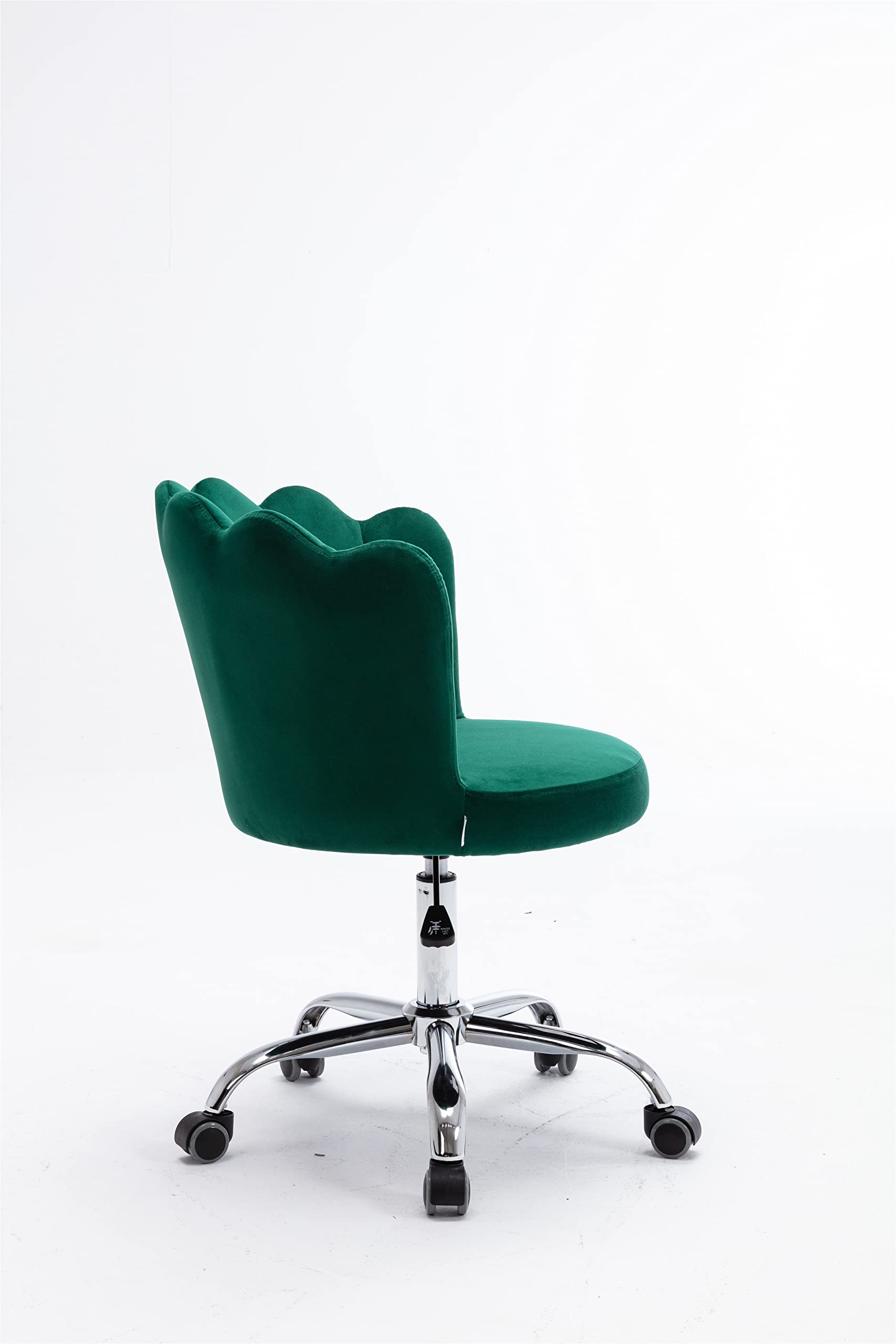 Modern Swivel Shell Chair - Green Ergonomic Lounge Chair for Living Room, Bedroom & Home Office - Perfect for Relaxing, Reading & Working