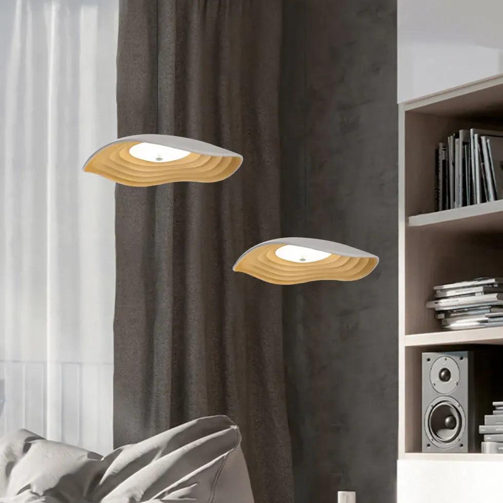 Modern Wavy Resin Pendant Light - Stylish Dining Room Ceiling Lamp for Kitchen Island, Breakfast Nook & Contemporary Home Decor