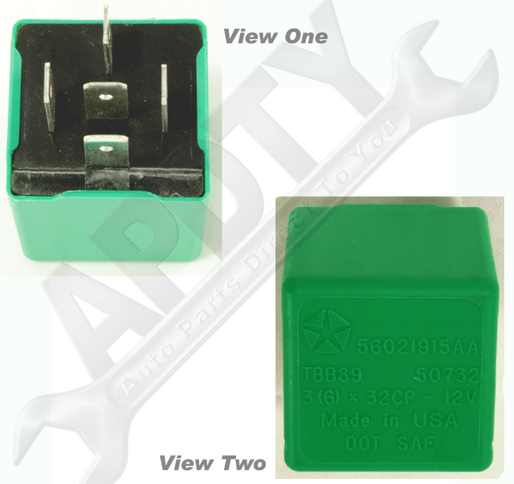 Genuine Chrysler 56021915AA Electrical Flasher Relay - OEM Replacement Part for Dodge, Jeep, Ram Vehicles - Perfect for Turn Signal & Hazard Light Repair
