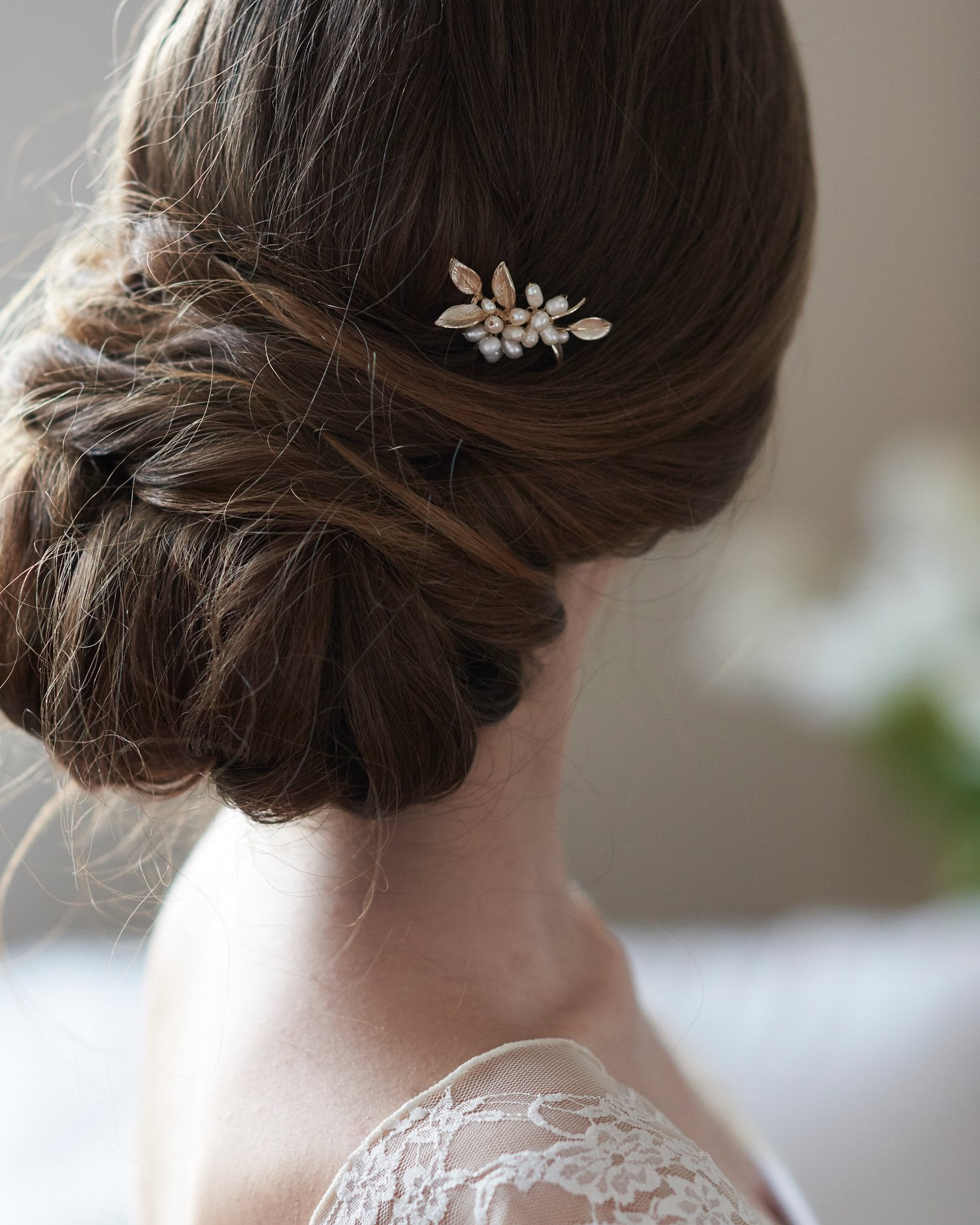 Briella Pearl Hair Pin - Elegant Pearl Hair Clip for Women, Bridal Hair Accessories, Wedding, Prom, Party, Everyday Wear
