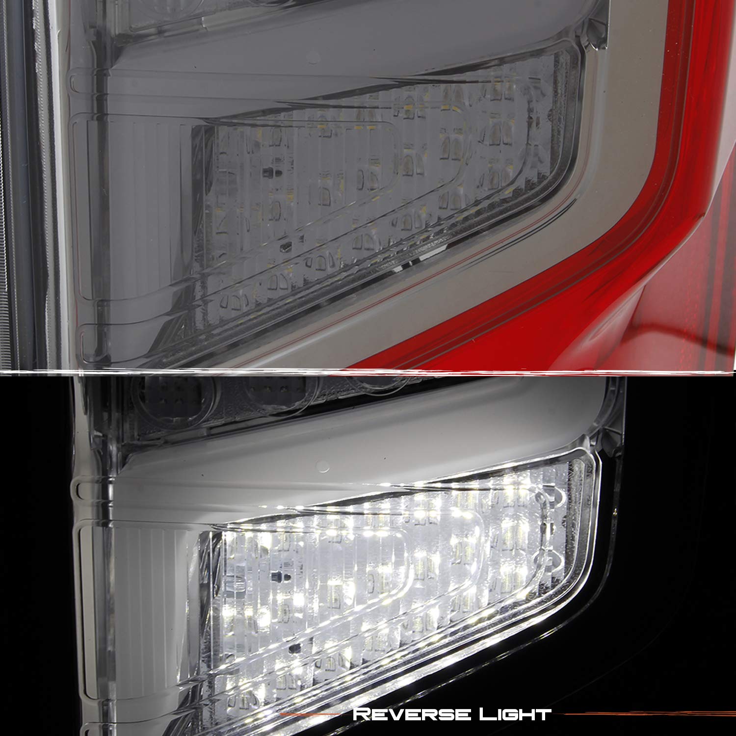 AKKON LED Tail Lights for 2016-2021 Nissan Titan - Red Smoke Housing Premium Replacement Taillamps - Upgrade Your Truck's Style & Night Visibility