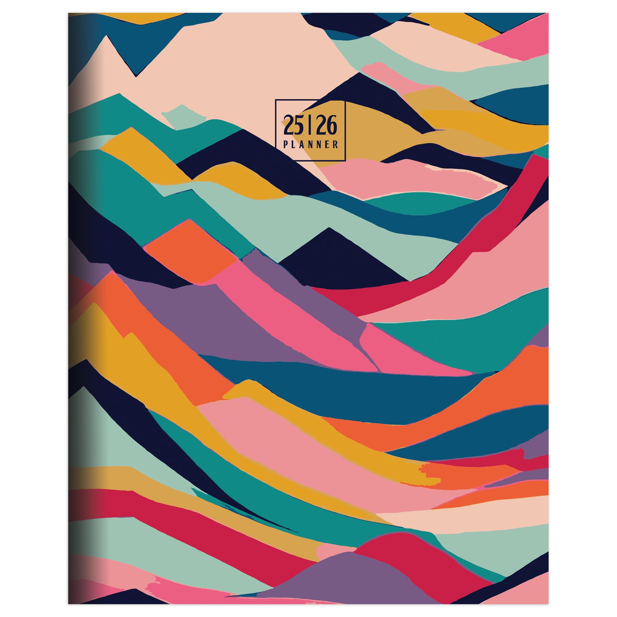 TF Publishing July 2025 - June 2026 Academic Planner | Medium Monthly Planner with 2-Page Spreads & Planning Prompts | 6.5