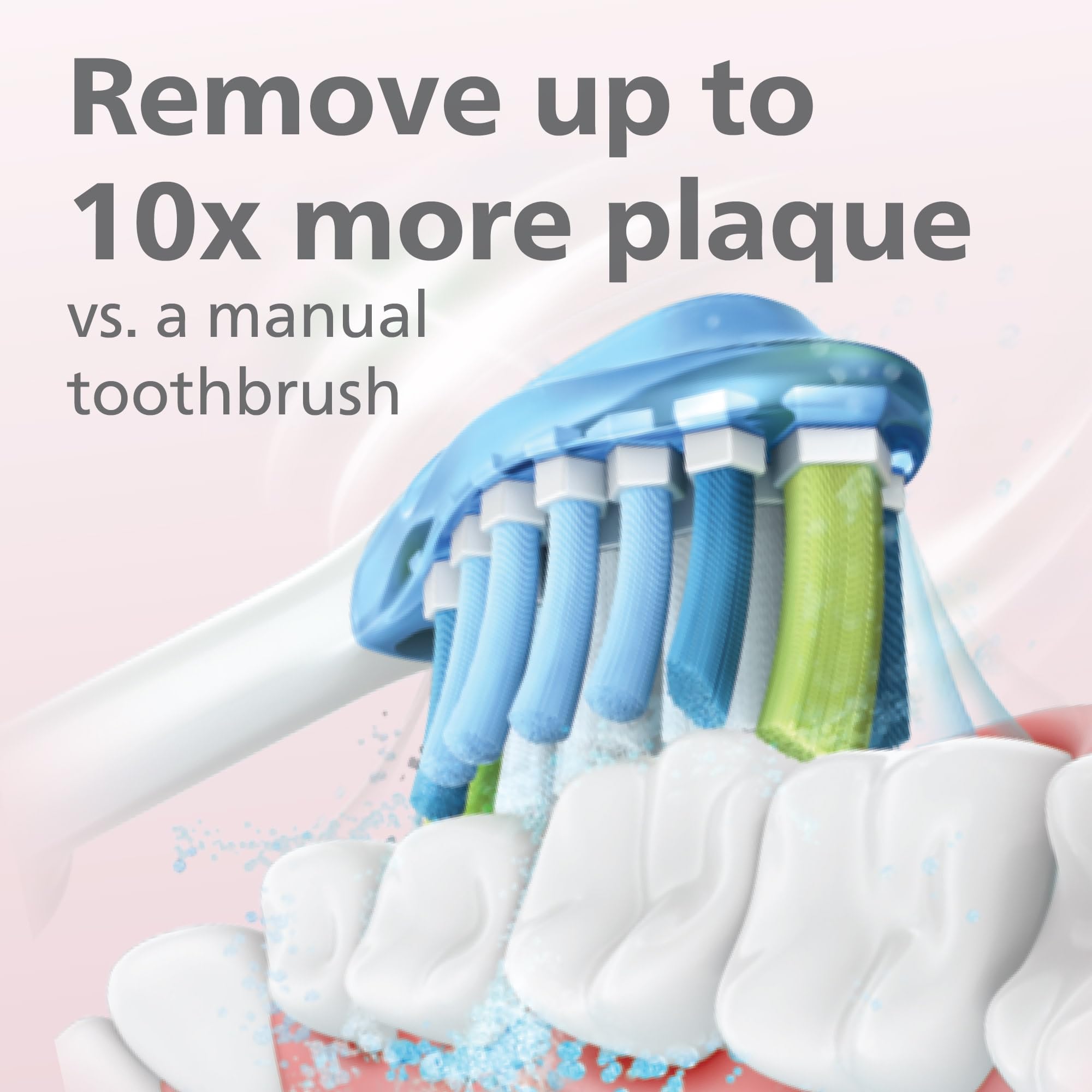Philips Sonicare DiamondClean 9000 Special Edition Rechargeable Electric Toothbrush - HX9911/90 in White & Pink | Professional Teeth Cleaning for Whitening, Plaque Removal & Gum Care | Perfect for Travel & Home Use