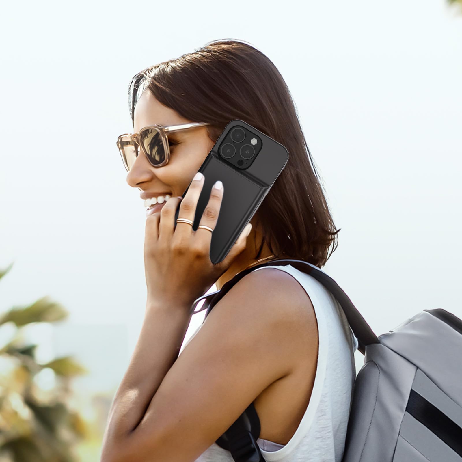 BOANV 6800mAh Battery Case for iPhone 14 Pro Max - High Capacity Rechargeable Charging Case with Portable Protection (1 Pack) | Perfect for Travel, Outdoor Activities & Extended Phone Usage
