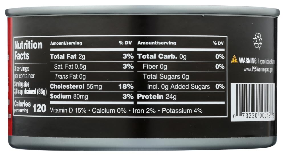 Premium Albacore Tuna in Water - No Salt Added, 12 Pack (12 Oz Cans) | Wild Caught, High Protein, Keto & Paleo Friendly | Perfect for Salads, Sandwiches, and Healthy Meal Prep