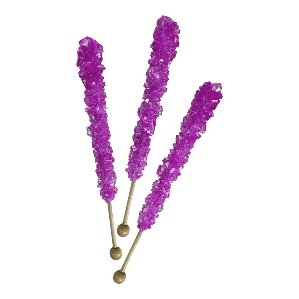Espeez Old Fashioned Lavender Rock Candy - 18 Count Box | Handmade Hard Candy for Tea, Coffee, Baking & Party Favors