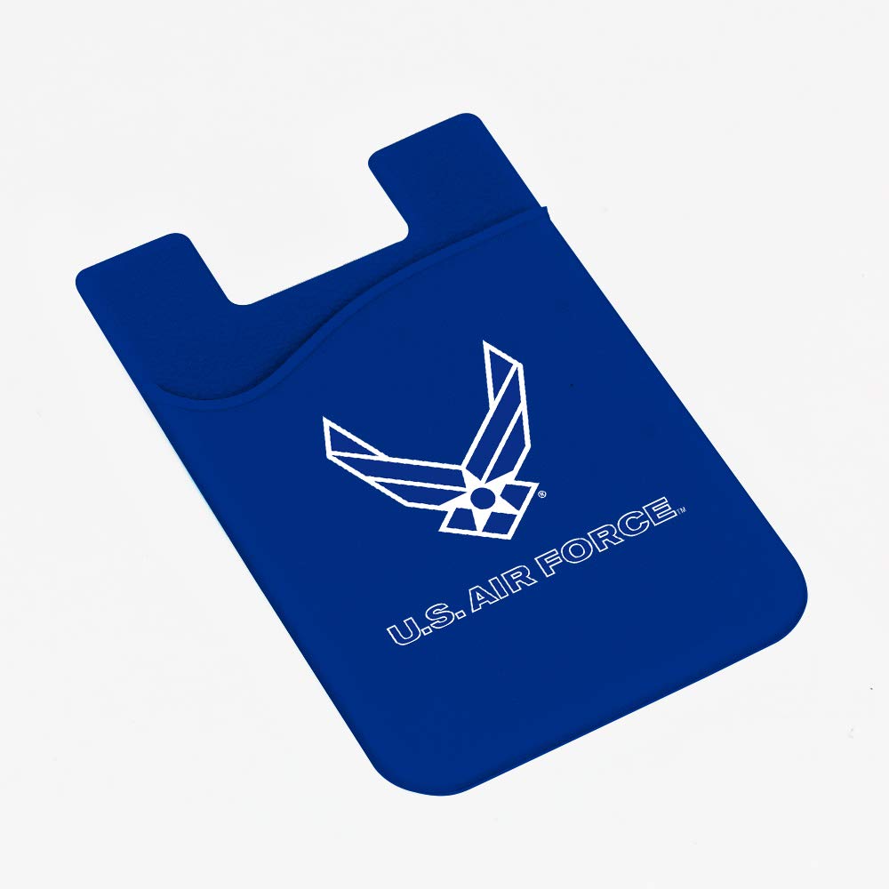 Guard Dog Silicone Credit Card Holder & Phone Wallet - US Air Force Design - Slim RFID Blocking Case for Credit Cards, Cash & ID - Perfect for Military, Travel & Everyday Use