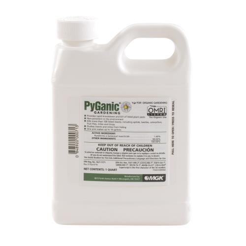 Organic PyGanic Gardening Insecticide Quart (6-Pack) – Safe & Effective Pest Control for Vegetables, Fruits, and Flowers