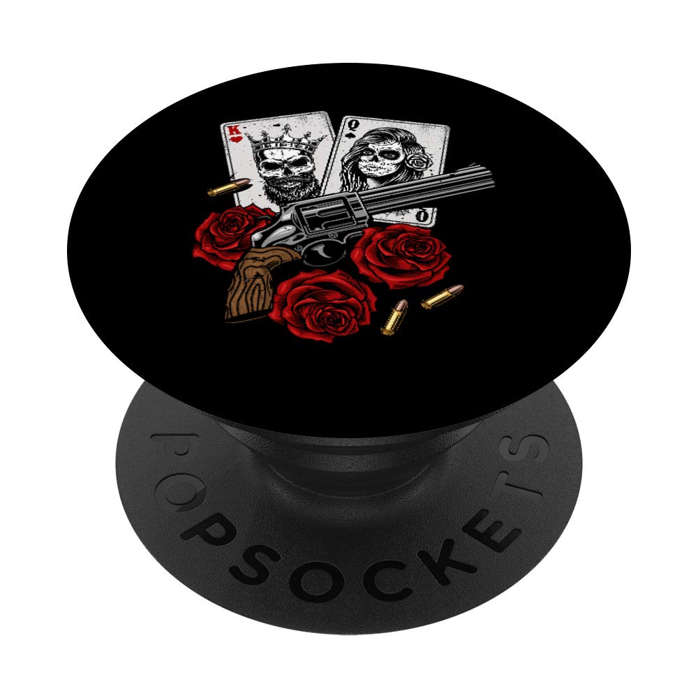 Revolver PopSockets Swappable PopGrip with Rose Design - Perfect for Phone Cases, Tablets & Daily Use