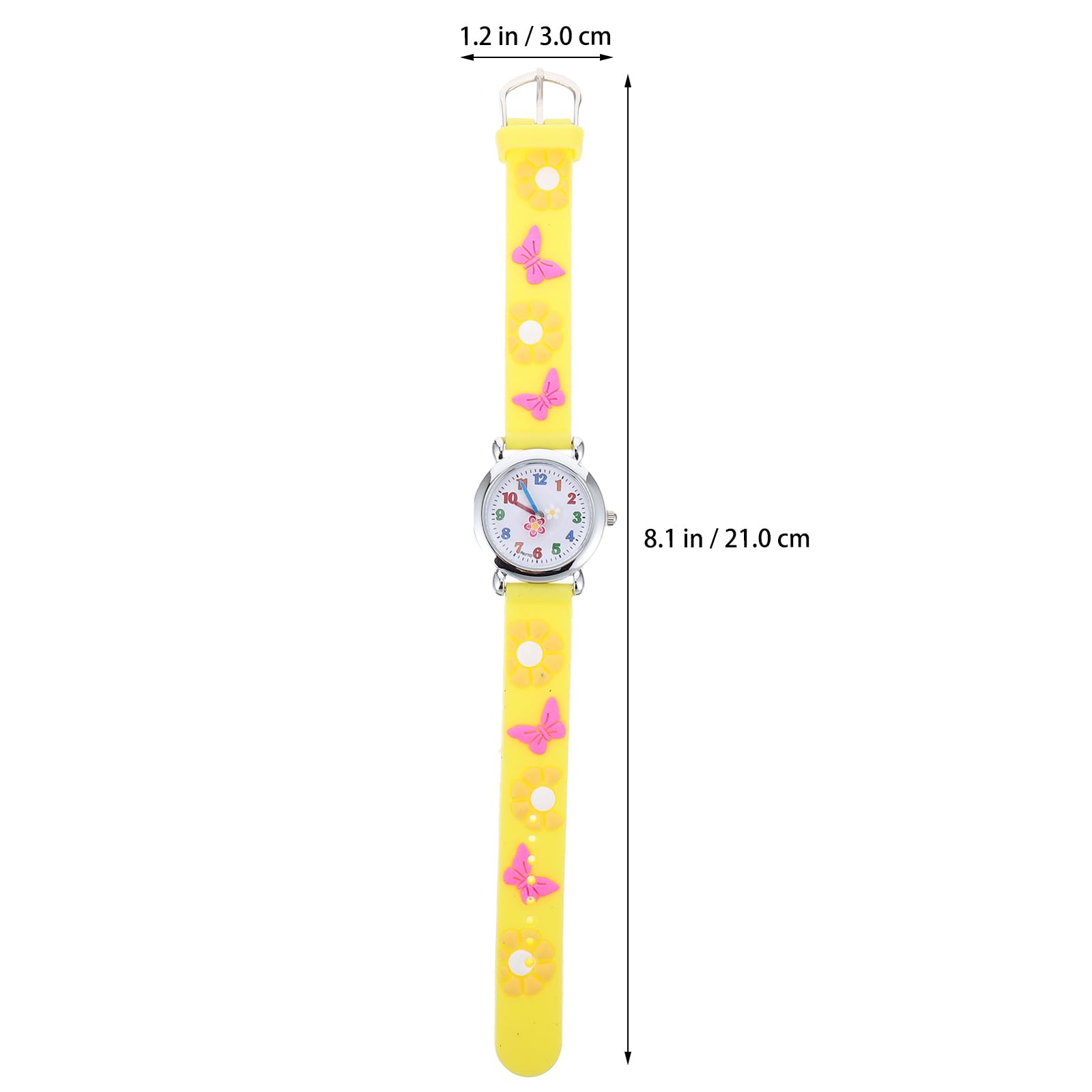 Creative Cartoon Kids Watches with Flowers Pattern - Waterproof Children's Wristwatch for Boys & Girls - Perfect for School, Playtime, and Birthday Gifts
