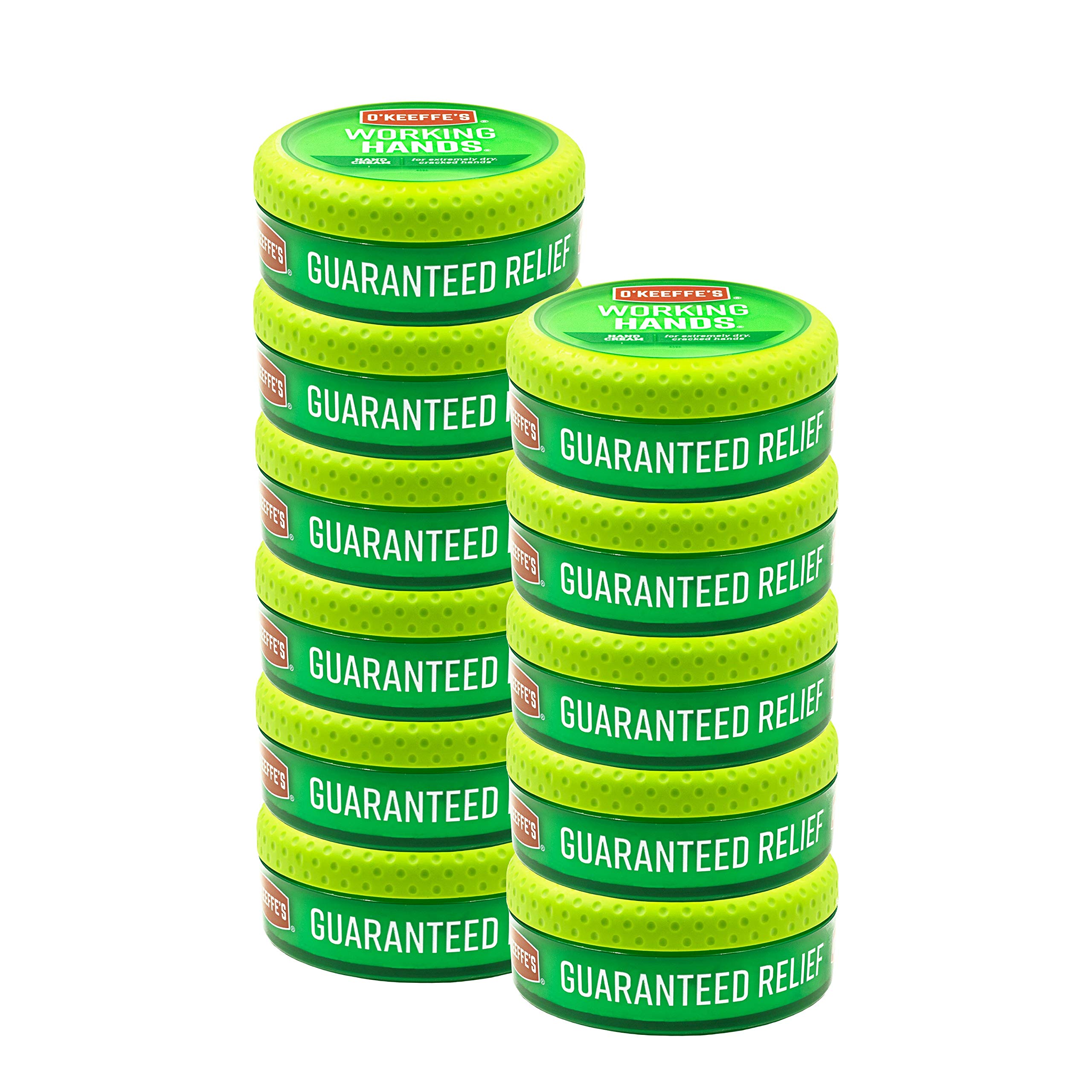 O'Keeffe's Working Hands Hand Cream - 11 Pack (3.2 oz Jars) for Dry, Cracked Skin | Moisturizing Hand Treatment for Gardeners, Mechanics & Healthcare Workers | Fast-Absorbing, Fragrance-Free Formula