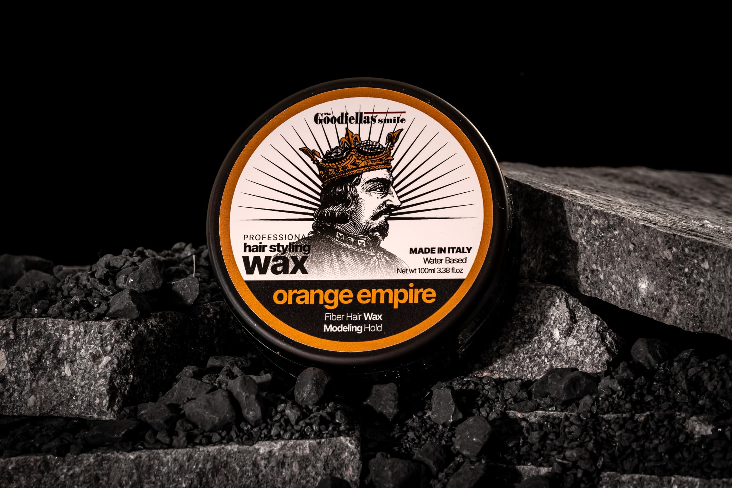 Goodfellas Smile Cera Capelli Hair Fiber Pomade 100ml - Strong Hold Styling Wax for Men, Matte Finish, Easy Wash Out - Perfect for Fades, Undercuts & Everyday Grooming