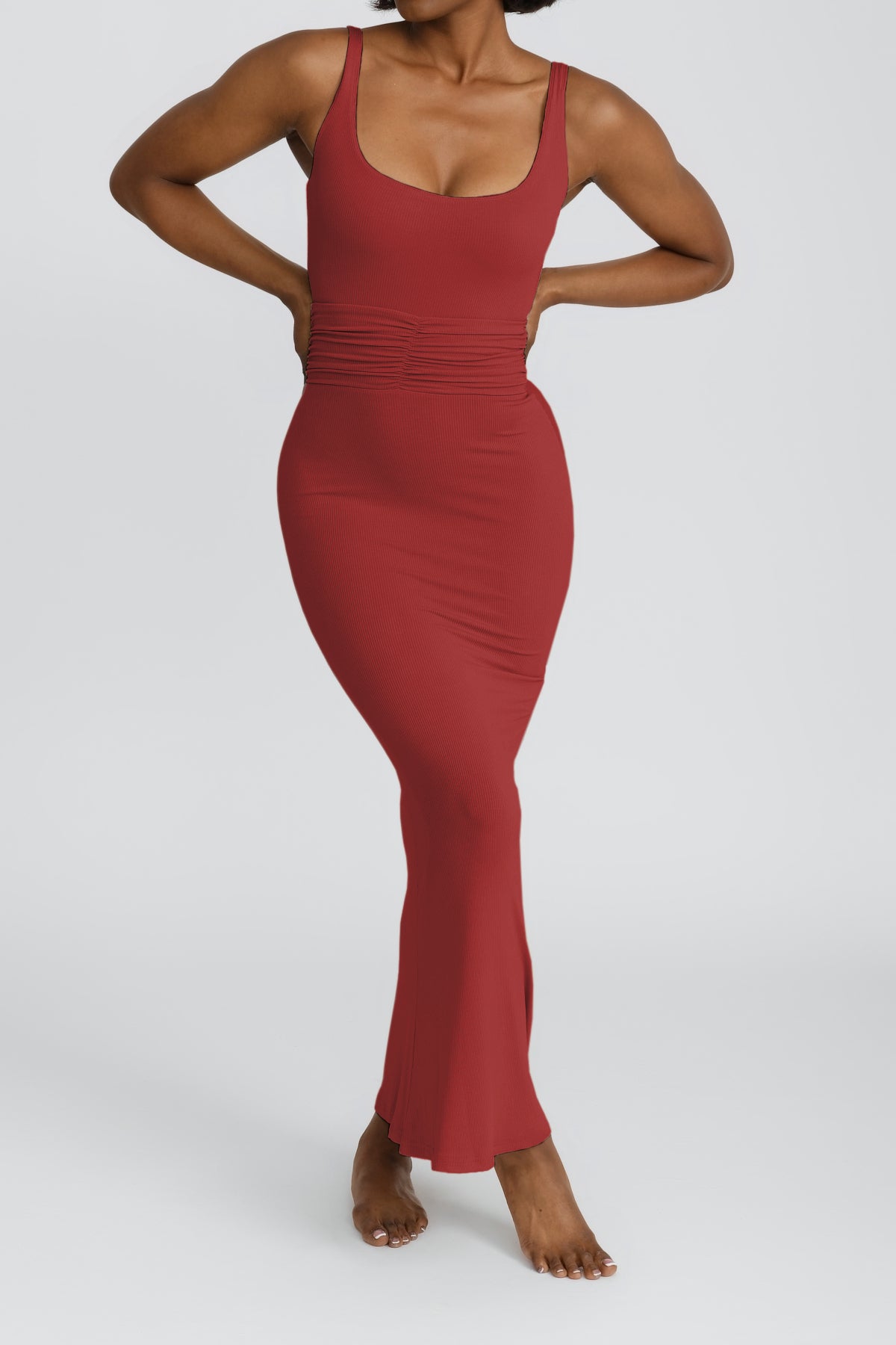 Roxi Maxi Dress in Crimson - Elegant Long Flowy Summer Dress for Women | Perfect for Beach, Vacation, and Casual Outings