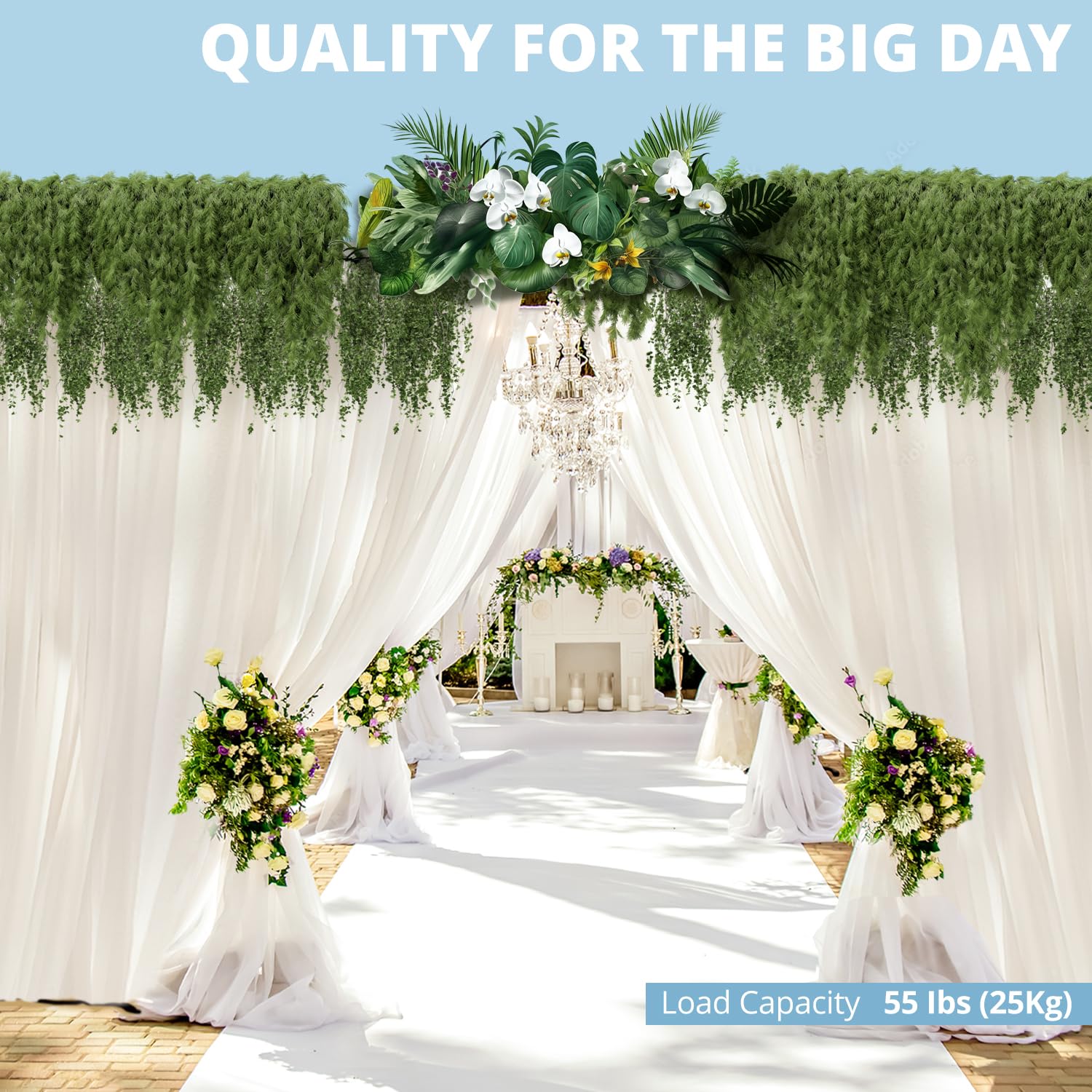 LimoStudio Heavy Duty 15x10.4ft Photography Backdrop Stand - Upgraded Panorama Wide Backdrop Support with Thicker Poles & Shock-Proof Spring Tripod for Studio, Outdoor Events, Wedding & Portrait Photography (AGG3316)