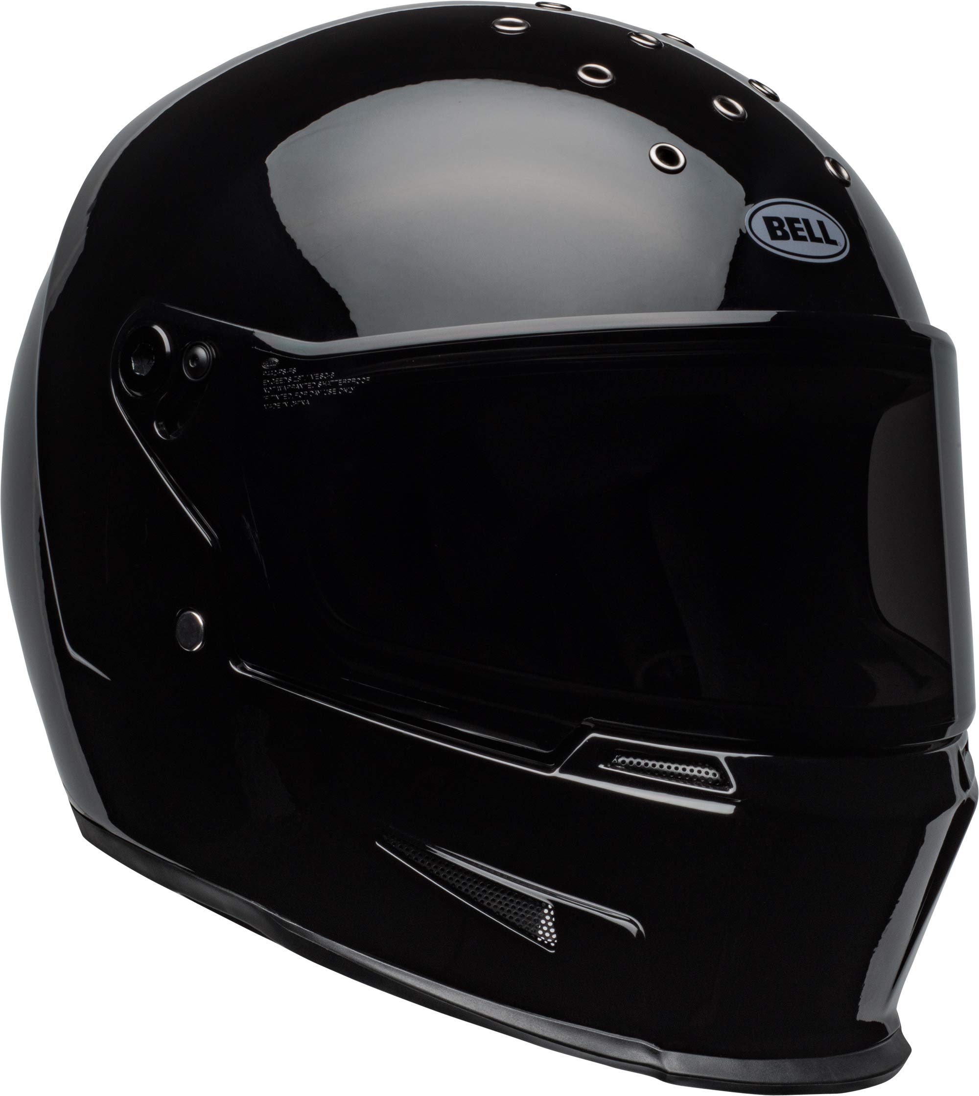 BELL Eliminator Street Helmet - Gloss Black - Large Size Motorcycle Helmet for Men & Women - DOT Approved for Safe Riding on Highways & Urban Streets