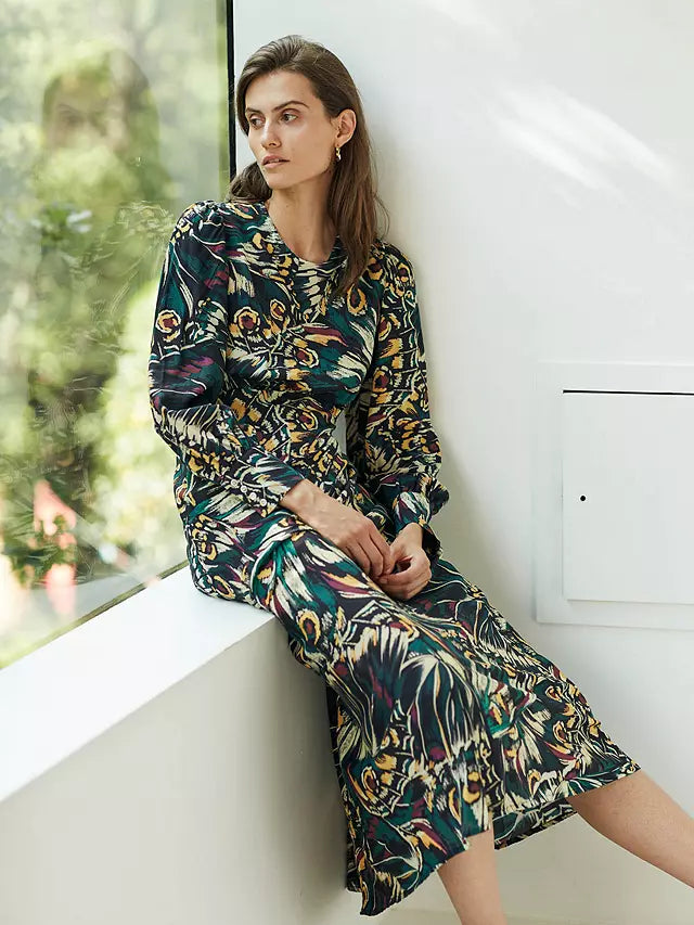 Heidi Dress with Lenzing™ Ecovero™ - Sustainable Viscose Flowy Midi Dress for Women | Perfect for Summer, Beach, and Casual Outings