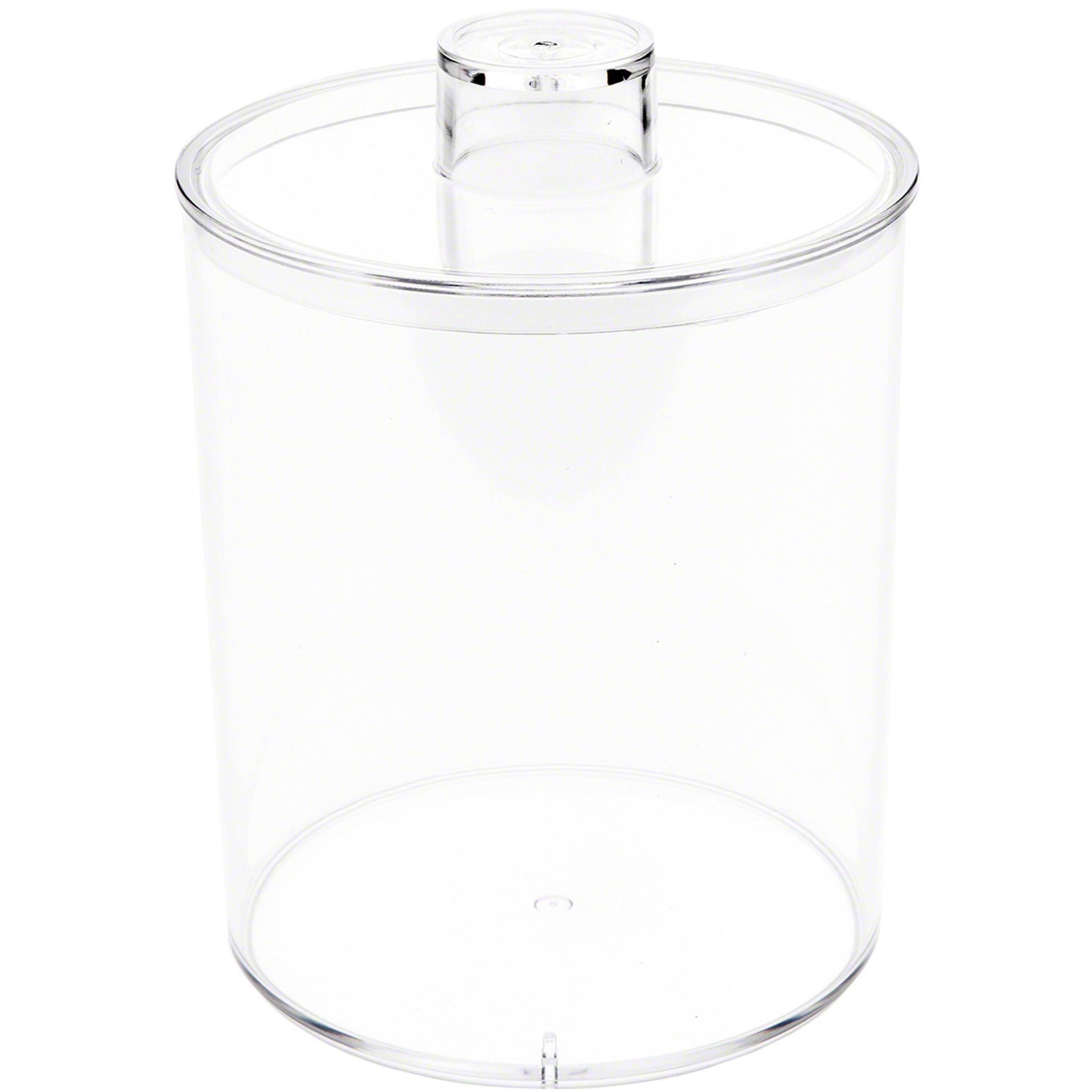 Pioneer Plastics 277C Clear Round Food Storage Container with Airtight Lid, 4.06