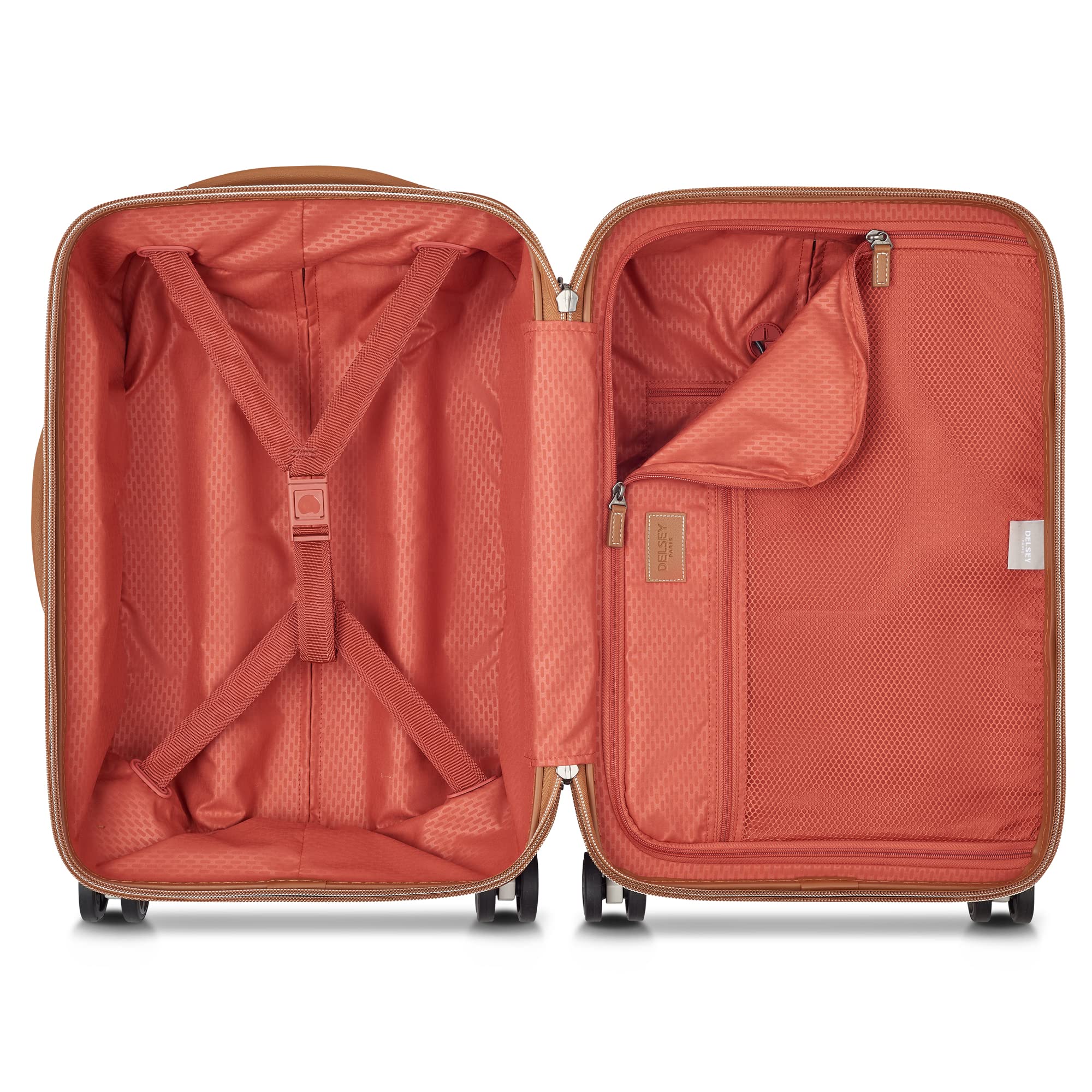 Delsey Paris Chatelet Air 2.0 Hardside Spinner Carry-On Luggage 20 Inch - Lightweight Durable Suitcase for Travel, Business Trips & Weekend Getaways (Chocolate Brown)